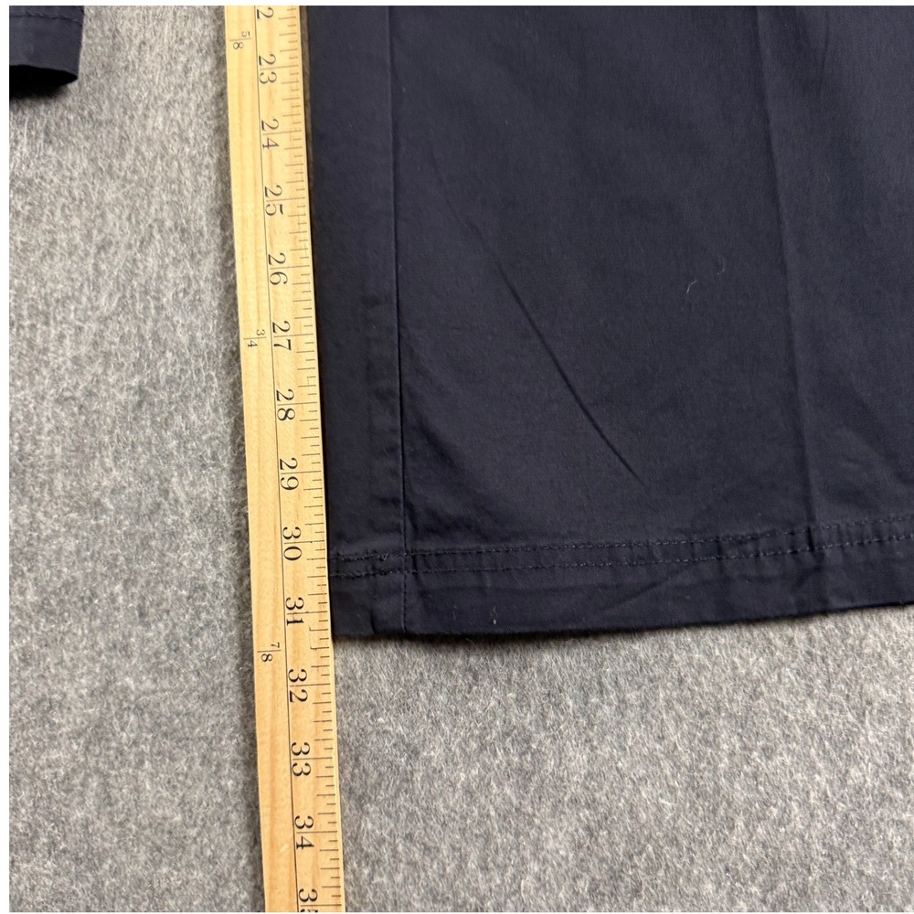 Talbots Chino Pants Womens 14 Navy Blue Wide Leg Stretch Cotton NWT - Picture 4 of 11